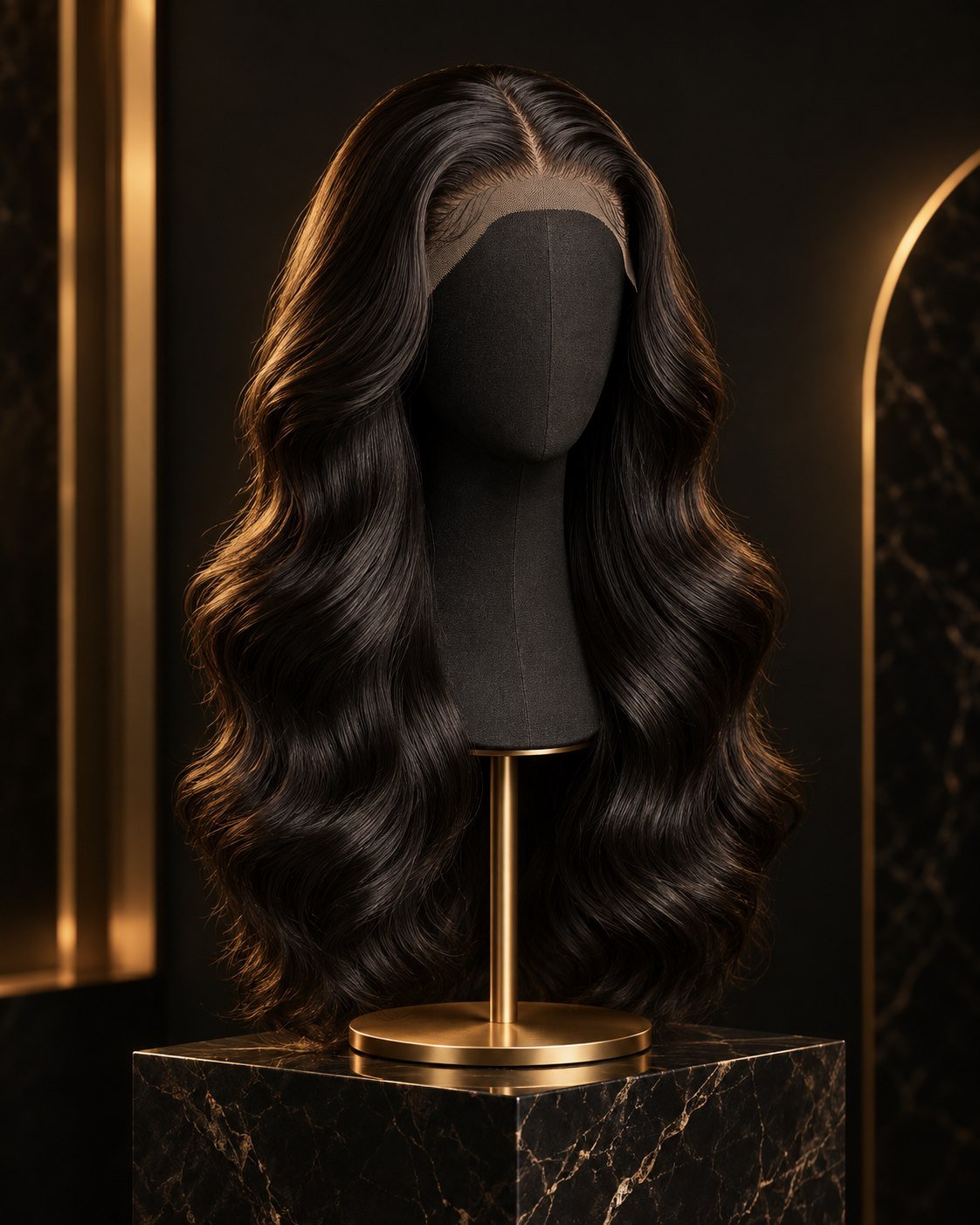 Luxury natural-look HD lace wig by Hair by Paradiso